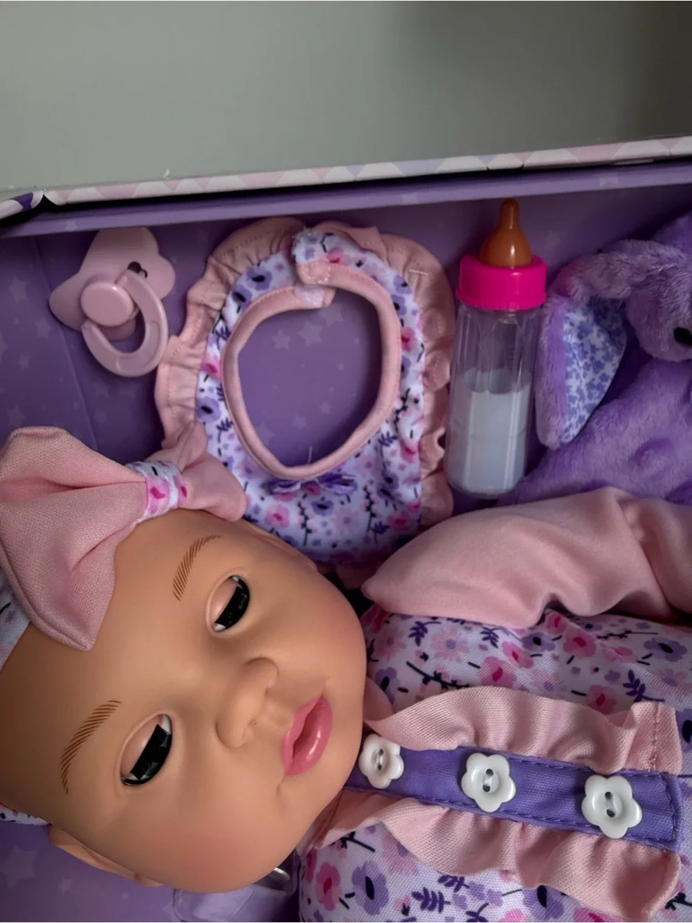 My Loveable Baby Doll - Purple & Pink Outfit